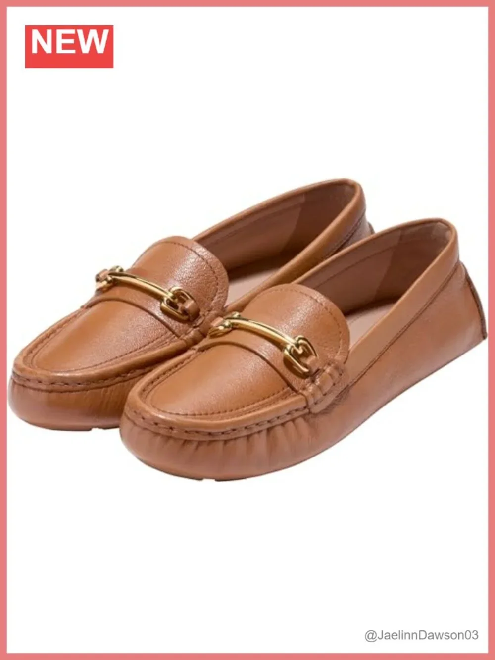 Leather Driving Loafers Moc Toe Slip On Cushioned Business Casual Shoes